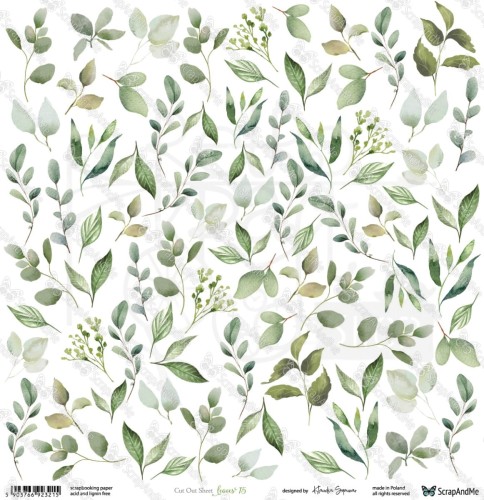 Papier 30x30 elementy do wycięcia Leaves 15 - ScrapAndMe