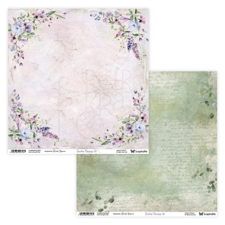 Zestaw papierów do scrapbookingu 30x30 Sunday Morning - ScrapAndMe