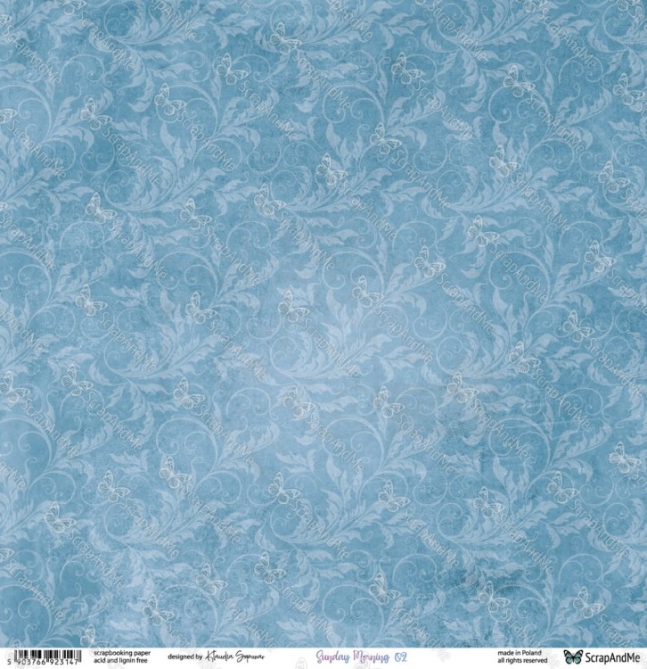 Papier do scrapbookingu 30x30 Sunday Morning 01/02 - ScrapAndMe