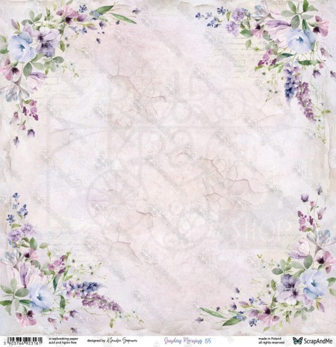 Papier do scrapbookingu 30x30 Sunday Morning 05/06 - ScrapAndMe
