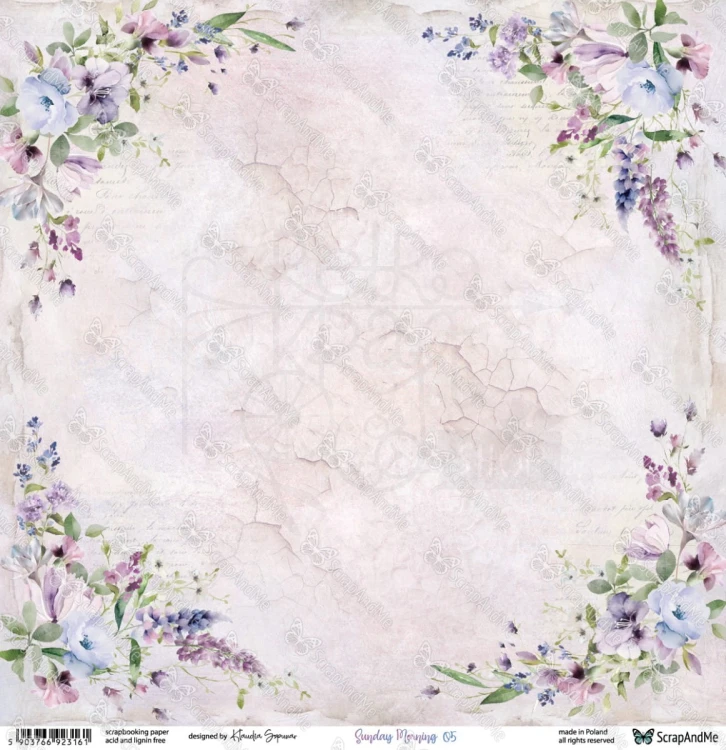 Papier do scrapbookingu 30x30 Sunday Morning 05/06 - ScrapAndMe
