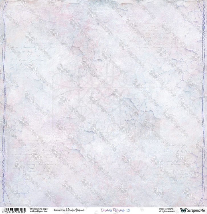 Papier do scrapbookingu 30x30 Sunday Morning 09/10 - ScrapAndMe