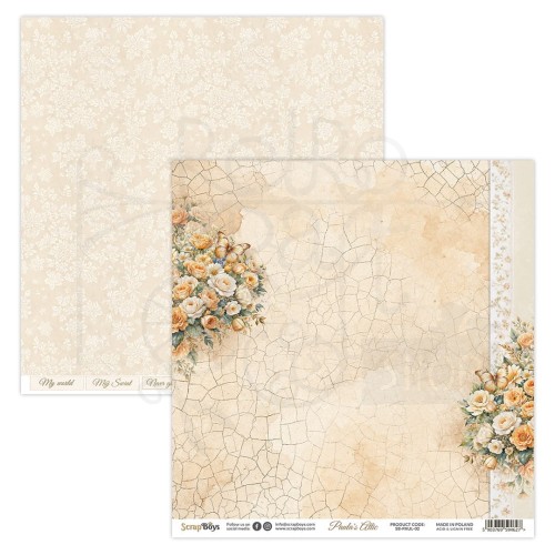 Papier do scrapbookingu 30x30 Paula's Attic 02 ScrapBoys