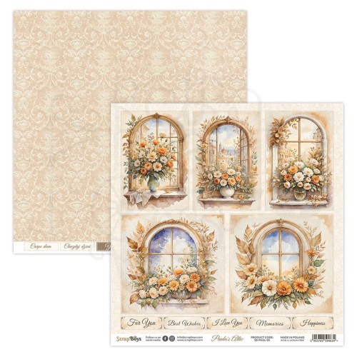 Papier do scrapbookingu 30x30 Paula's Attic 03 ScrapBoys