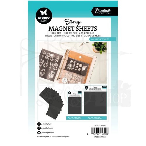 Arkusze magnetyczne na wykrojniki A6 Storage Magnet sheet Essentials SL-TO-STOR05 StudioLight