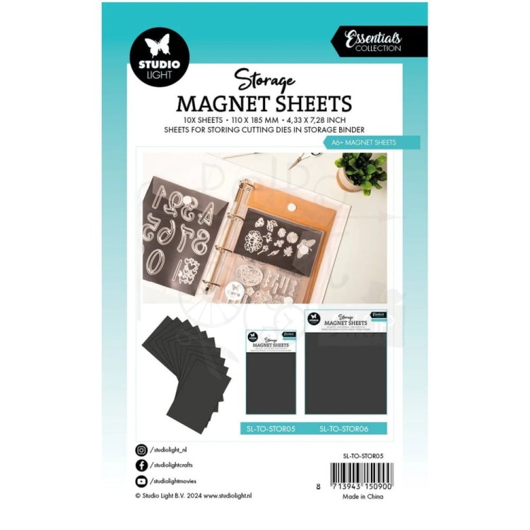 Arkusze magnetyczne na wykrojniki A6 Storage Magnet sheet Essentials SL-TO-STOR05 StudioLight