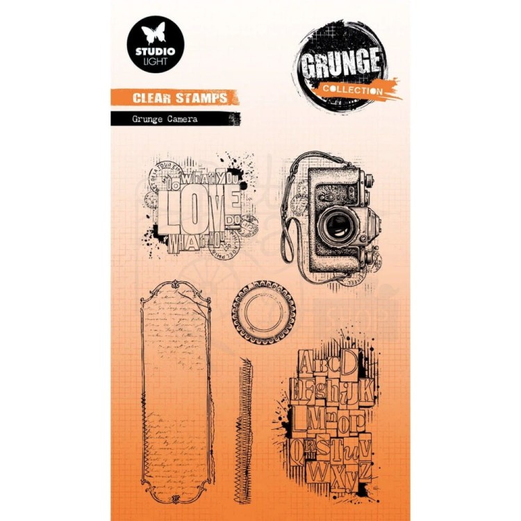 Stempel silikonowy Grunge Collection - Camera SL-GR-STAMP736 StudioLight