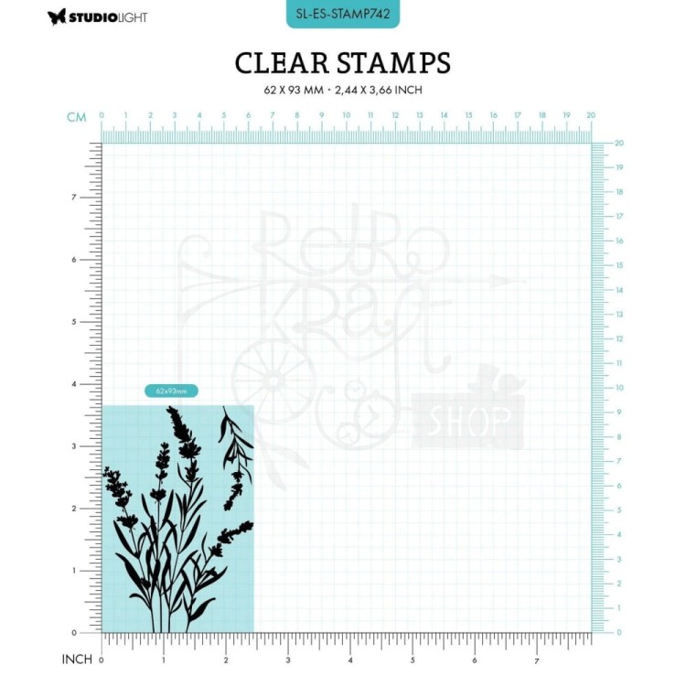 Stempel silikonowy Lavender Lawenda SL-ES-STAMP742 StudioLight