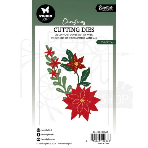 Wykrojnik Poinsettia Poinsecja SL-ES-CD843 StudioLight
