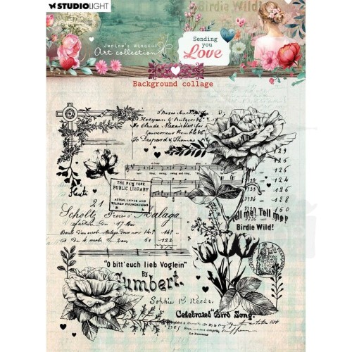 Stempel silikonowy Sending You Love Flower Circle Frame JMA-SYL-STAMP797 StudioLight