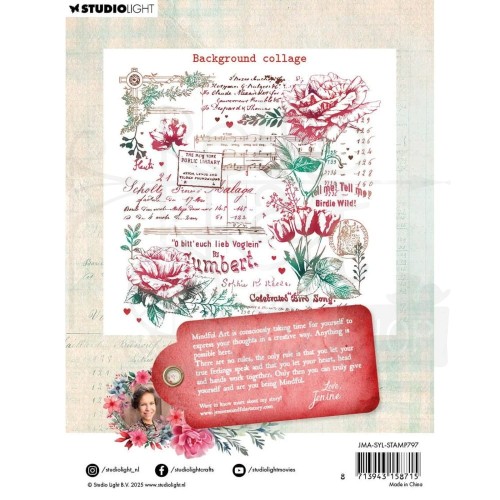 Stempel silikonowy Sending You Love Flower Circle Frame JMA-SYL-STAMP797 StudioLight