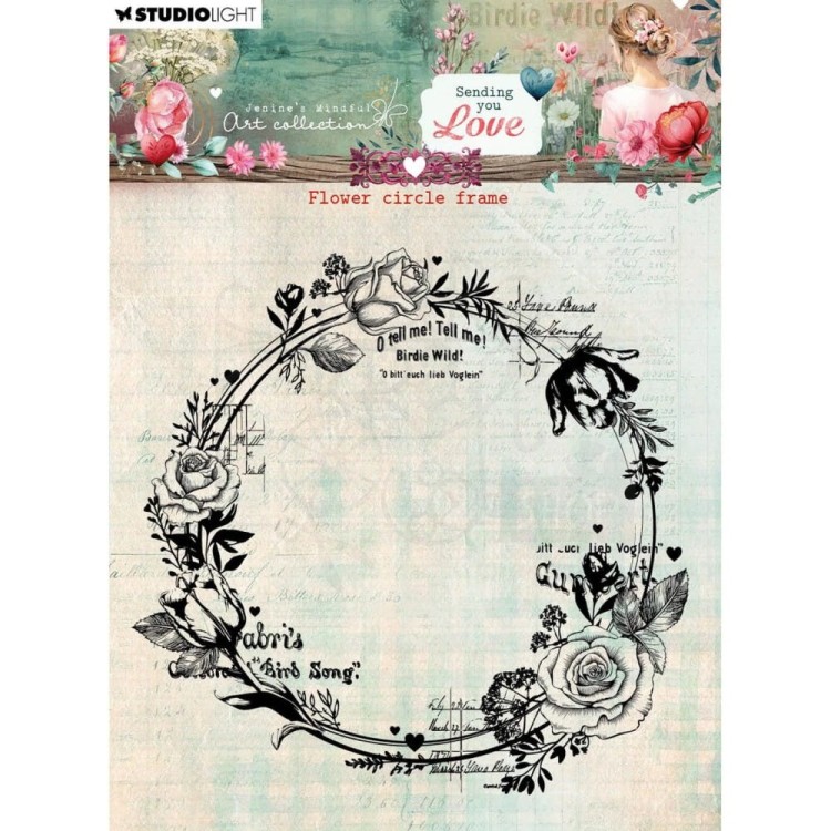 Stempel silikonowy Sending You Love Background Collage JMA-SYL-STAMP796 StudioLight