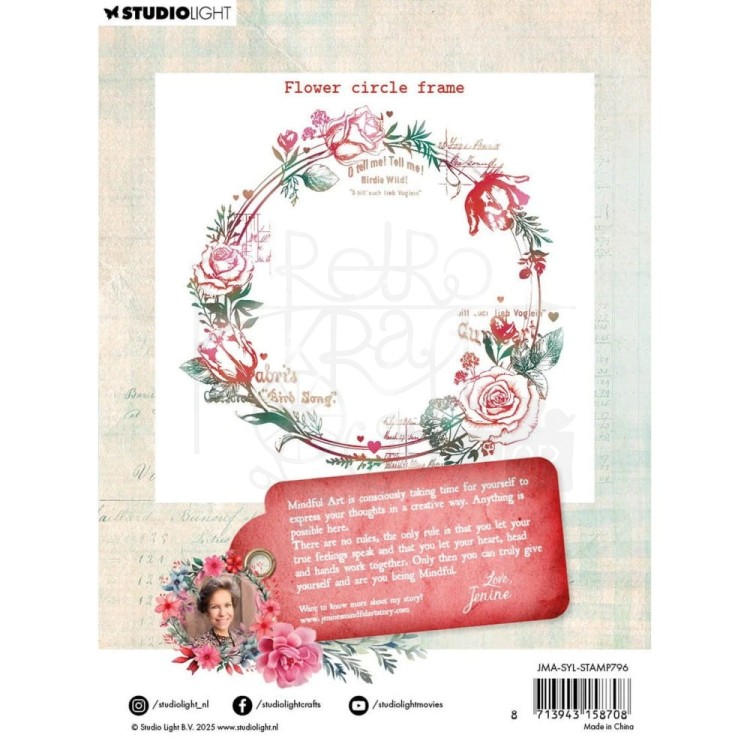 Stempel silikonowy Sending You Love Background Collage JMA-SYL-STAMP796 StudioLight