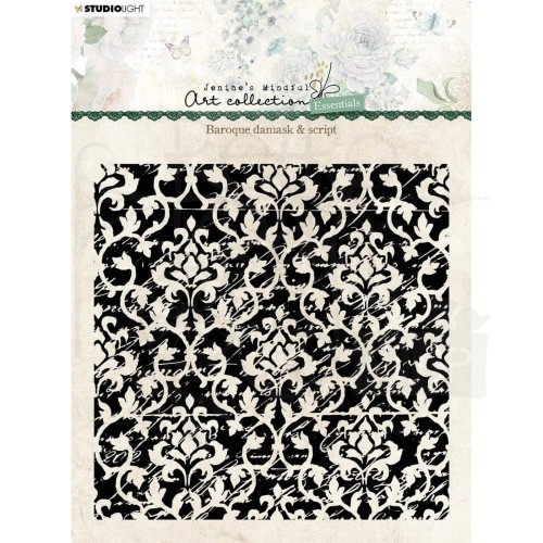Stempel silikonowy Baroque damask &amp; script Tło barokowe JMA-ES-STAMP141 StudioLight