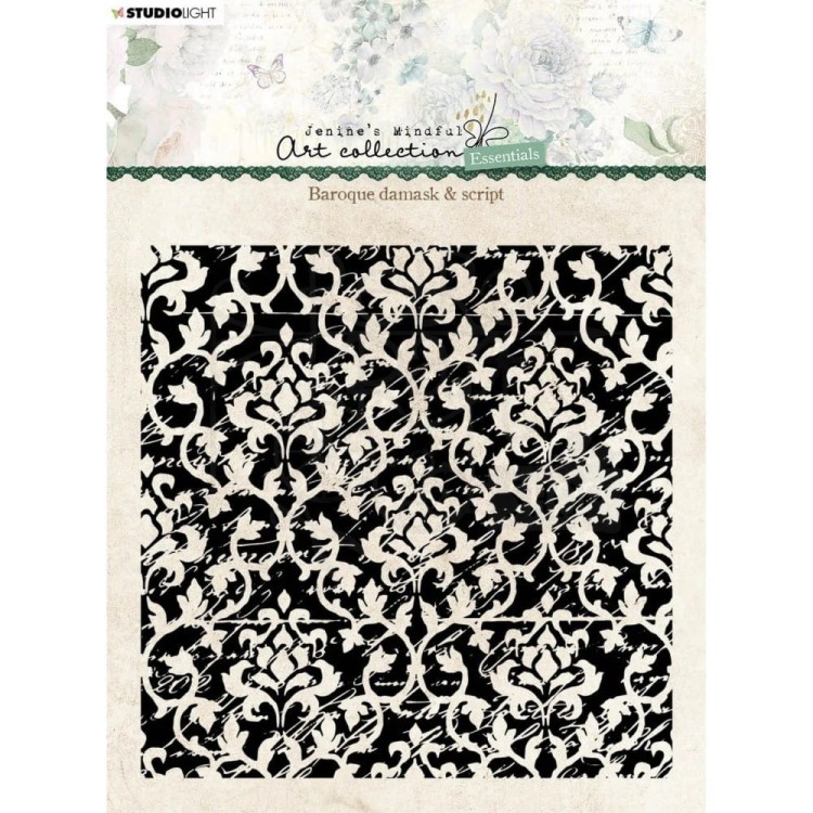 Stempel silikonowy Baroque damask &amp; script Tło barokowe JMA-ES-STAMP141 StudioLight