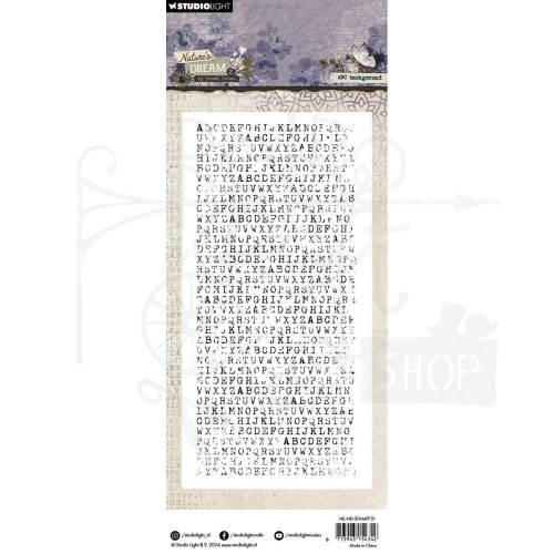 Stempel silikonowy ABC background Tło alfabet HE-ND-STAMP721 StudioLight