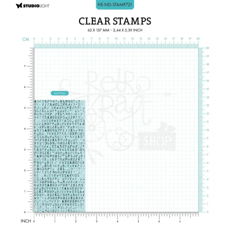 Stempel silikonowy ABC background Tło alfabet HE-ND-STAMP721 StudioLight