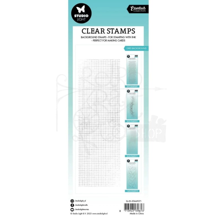 Stempel silikonowy Grid Background Tło SL-ES-STAMP371 StudioLight