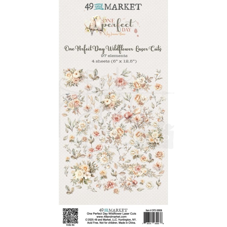 Ozdoby papierowe Die-cuts One Perfect Day Wildflower 97 elementów OFD-30938 49 and Market