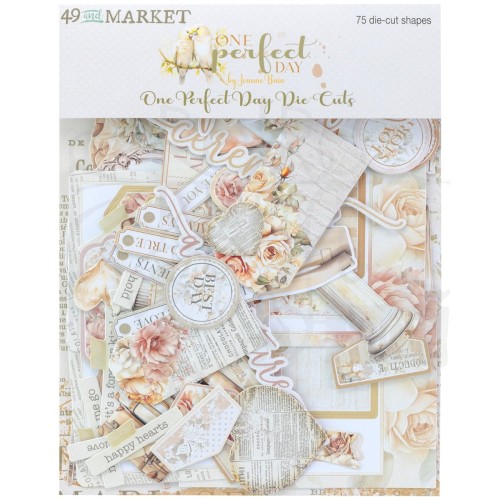 Ozdoby papierowe Die-cuts One Perfect Day 75 elementów OFD-30945 49 and Market