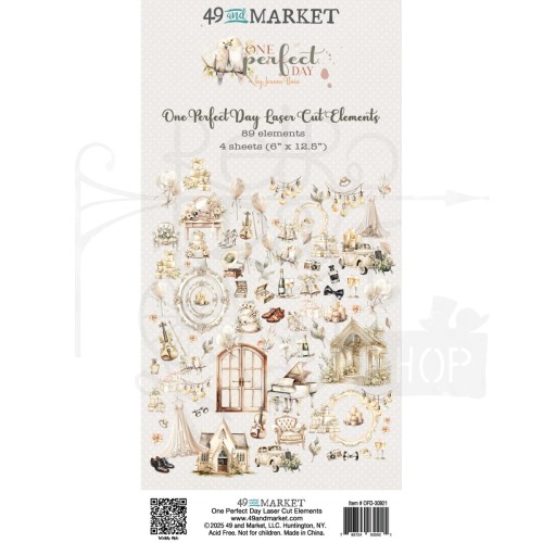 Ozdoby papierowe Die-cuts One Perfect Day Elements 89 elementów OFD-30921 49 and Market