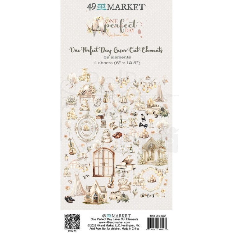 Ozdoby papierowe Die-cuts One Perfect Day Elements 89 elementów OFD-30921 49 and Market