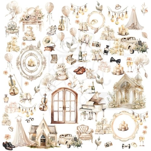 Ozdoby papierowe Die-cuts One Perfect Day Elements 89 elementów OFD-30921 49 and Market