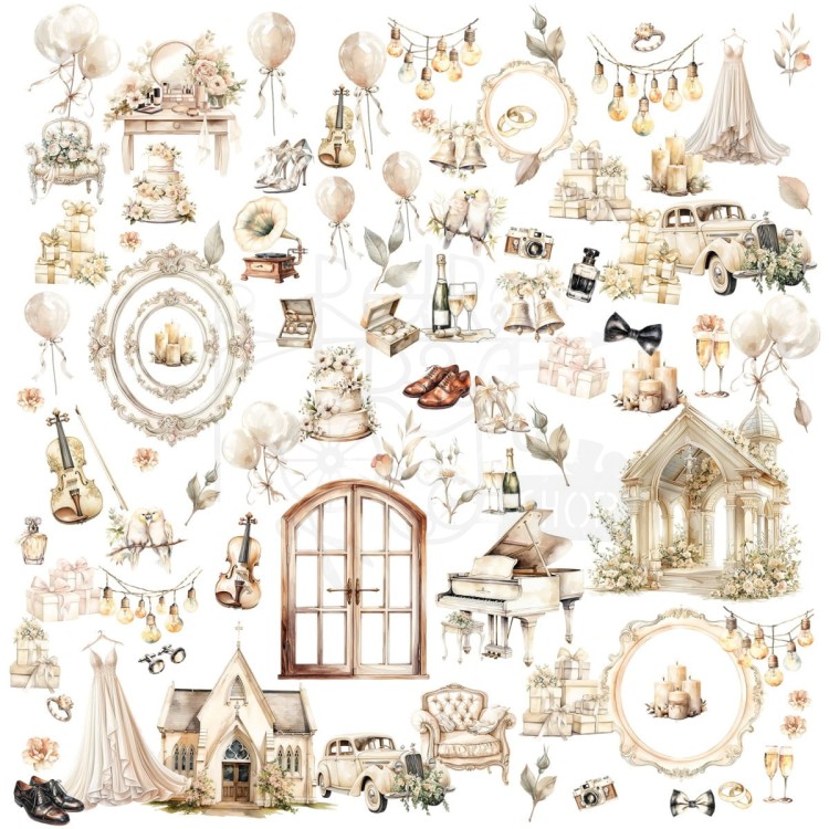 Ozdoby papierowe Die-cuts One Perfect Day Elements 89 elementów OFD-30921 49 and Market