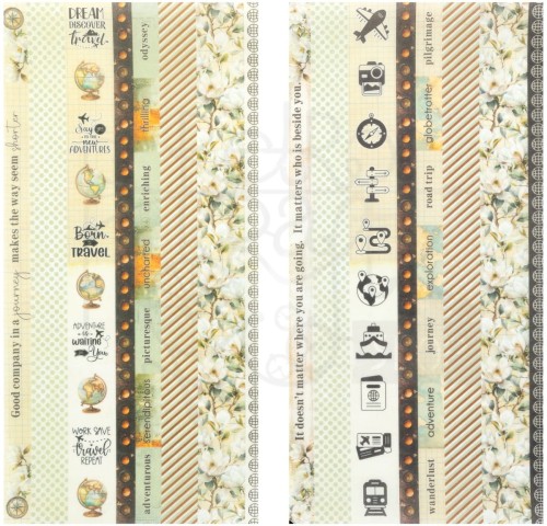 Washi Tape Wanderlust Explorer 2 arkusze DWE-30457 49 and Market