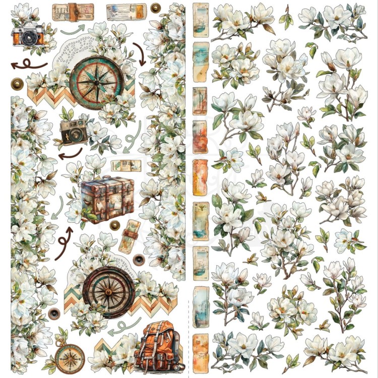 Ozdoby papierowe Die-cuts Wanderlust Explorer 151 elementów DWE-30426 49 and Market