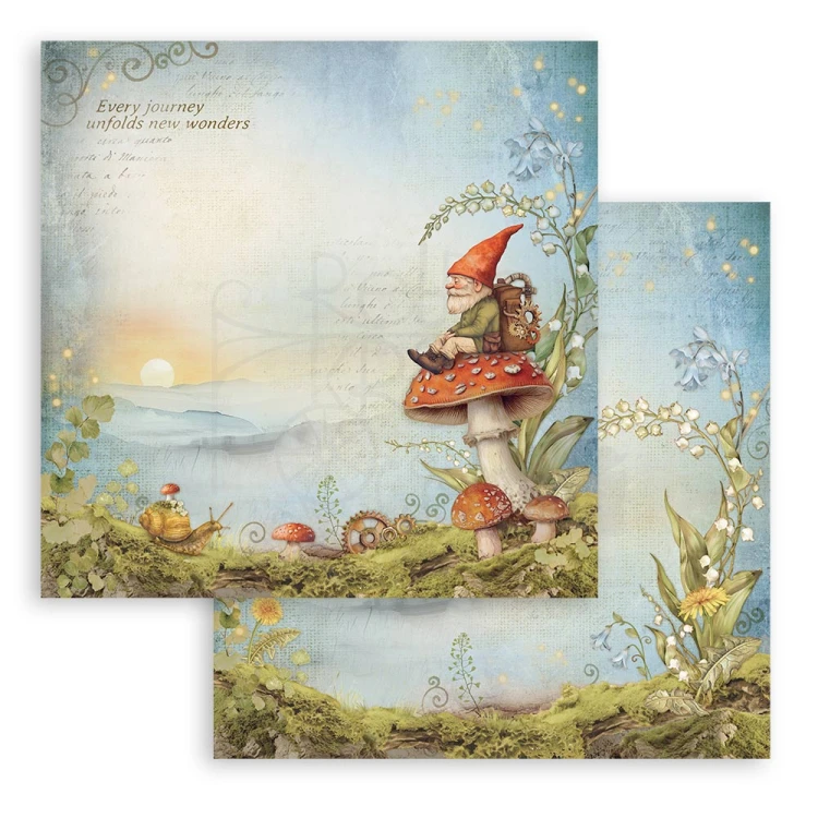 Zestaw papierów do scrapbookingu 20x20 Hidden Grove SBBS124 Stamperia