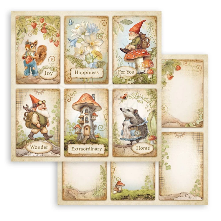 Zestaw papierów do scrapbookingu 20x20 Hidden Grove SBBS124 Stamperia