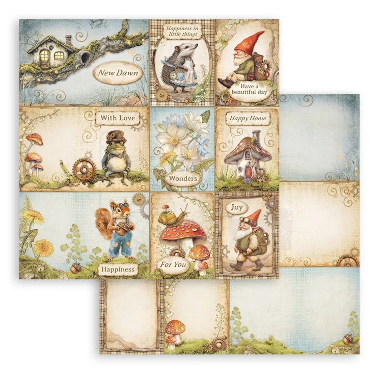 Zestaw papierów do scrapbookingu 20x20 Hidden Grove SBBS124 Stamperia
