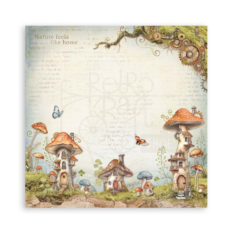 Zestaw papierów jednostronnych do scrapbookingu 20x20 Hidden Grove SBBSXB10 Stamperia