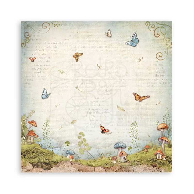 Zestaw papierów jednostronnych do scrapbookingu 20x20 Hidden Grove SBBSXB10 Stamperia