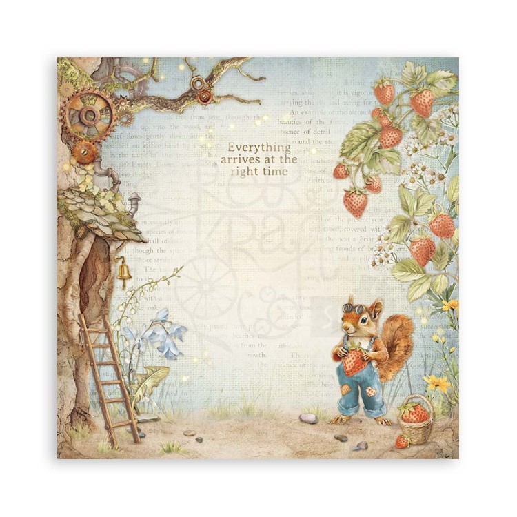 Zestaw papierów jednostronnych do scrapbookingu 20x20 Hidden Grove SBBSXB10 Stamperia
