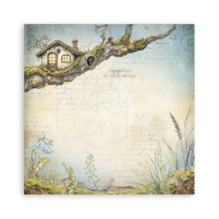 Zestaw papierów jednostronnych do scrapbookingu 20x20 Hidden Grove SBBSXB10 Stamperia
