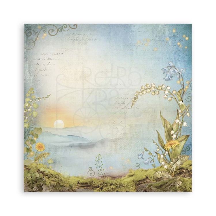 Zestaw papierów jednostronnych do scrapbookingu 20x20 Hidden Grove SBBSXB10 Stamperia