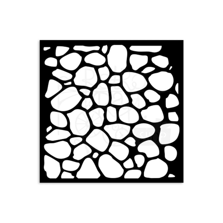 Szablon maska 12x12cm Hidden Grove Wzór kamienia KSTDS30 Stamperia