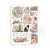 Papier washi A5 House of Roses 8 ark SBW18 Stamperia