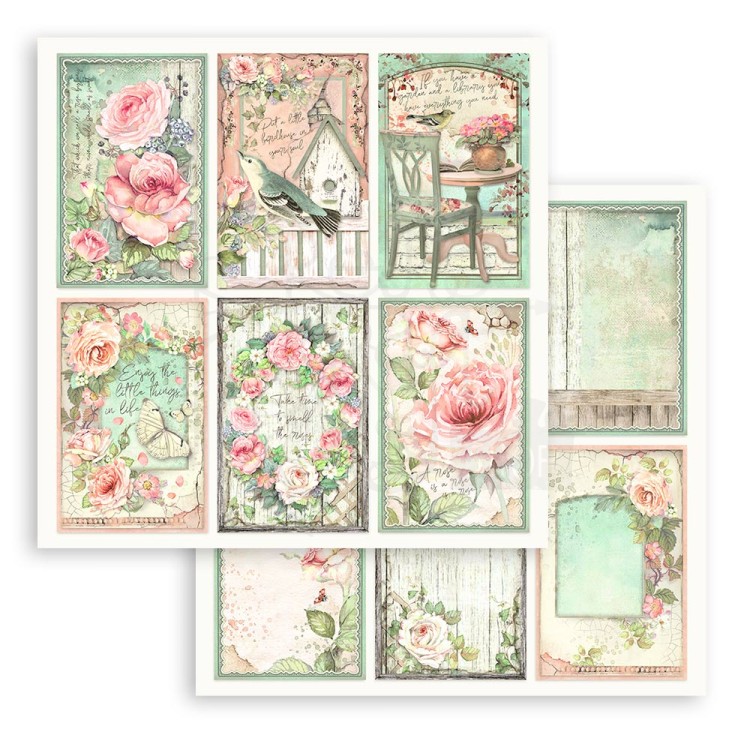 Zestaw papierów do scrapbookingu 20x20 House of Roses SBBS08 Stamperia