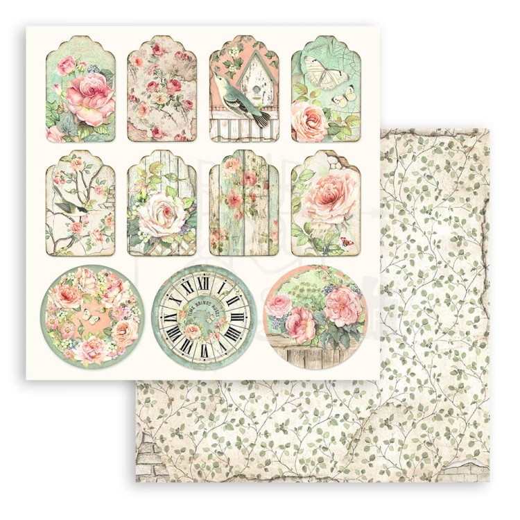 Zestaw papierów do scrapbookingu 20x20 House of Roses SBBS08 Stamperia