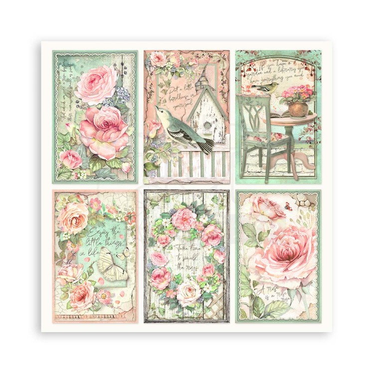 Zestaw papierów jednostronnych do scrapbookingu 20x20 House of Roses SBBSXB11 Stamperia