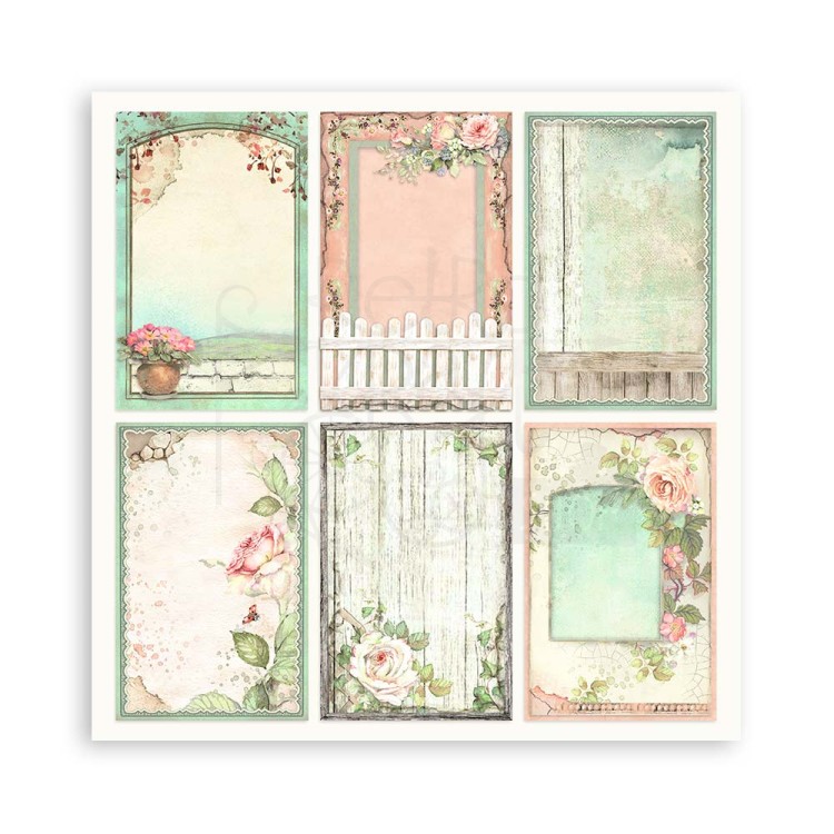 Zestaw papierów jednostronnych do scrapbookingu 20x20 House of Roses SBBSXB11 Stamperia