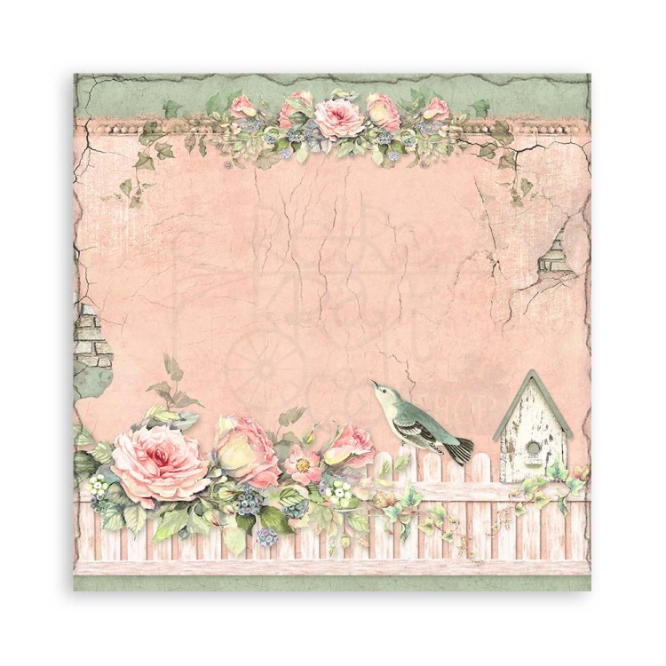 Zestaw papierów jednostronnych do scrapbookingu 20x20 House of Roses SBBSXB11 Stamperia