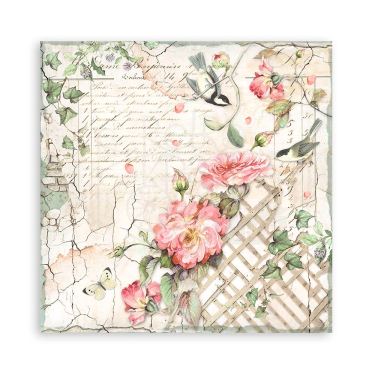 Zestaw papierów jednostronnych do scrapbookingu 20x20 House of Roses SBBSXB11 Stamperia