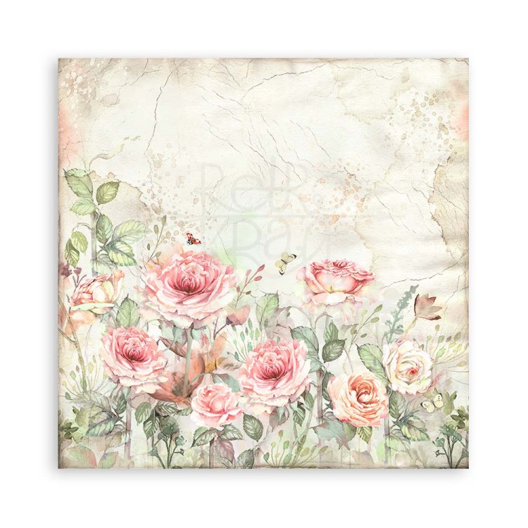 Zestaw papierów jednostronnych do scrapbookingu 20x20 House of Roses SBBSXB11 Stamperia