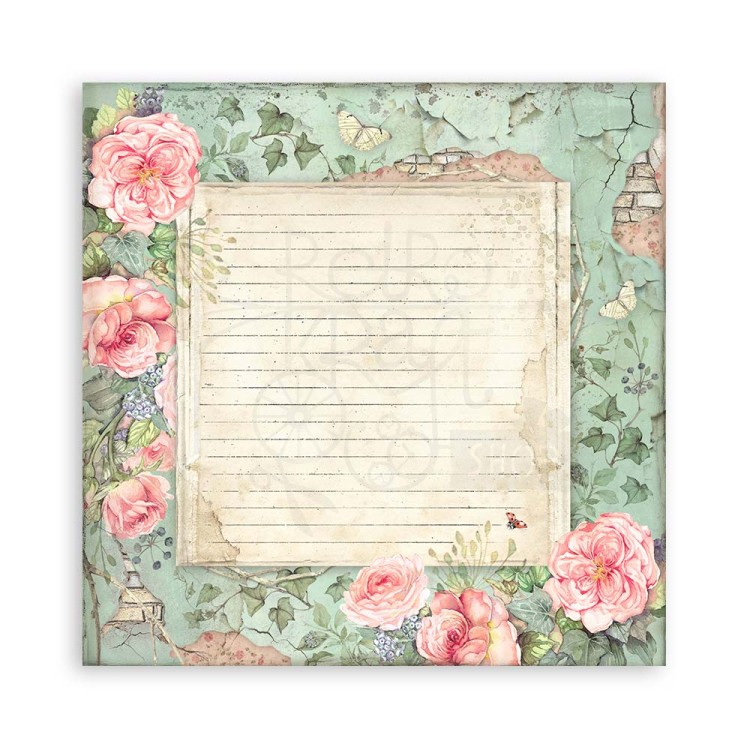Zestaw papierów jednostronnych do scrapbookingu 20x20 House of Roses SBBSXB11 Stamperia