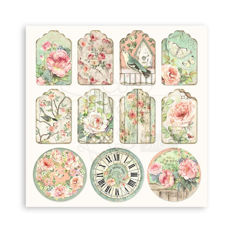 Zestaw papierów jednostronnych do scrapbookingu 20x20 House of Roses SBBSXB11 Stamperia