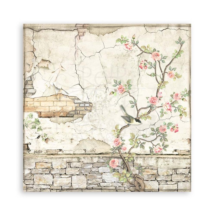 Zestaw papierów jednostronnych do scrapbookingu 20x20 House of Roses SBBSXB11 Stamperia